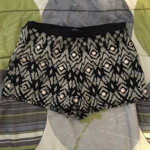 Forever 21 Black & White Shorts